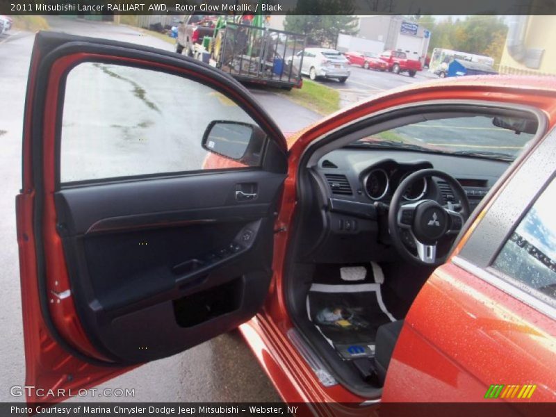 Rotor Glow Metallic / Black 2011 Mitsubishi Lancer RALLIART AWD
