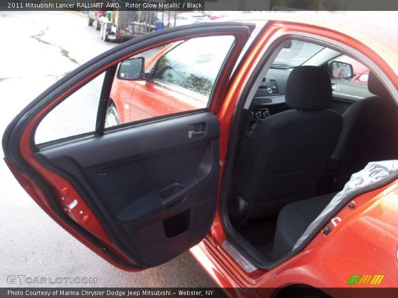 Rotor Glow Metallic / Black 2011 Mitsubishi Lancer RALLIART AWD