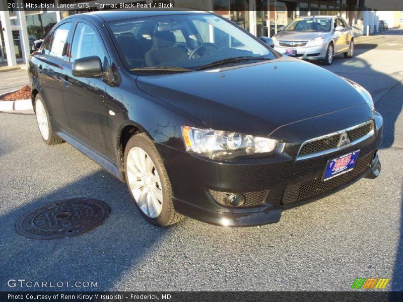 Tarmac Black Pearl / Black 2011 Mitsubishi Lancer GTS