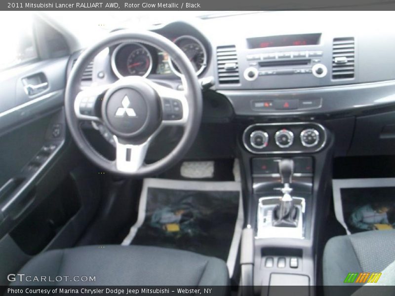 Rotor Glow Metallic / Black 2011 Mitsubishi Lancer RALLIART AWD