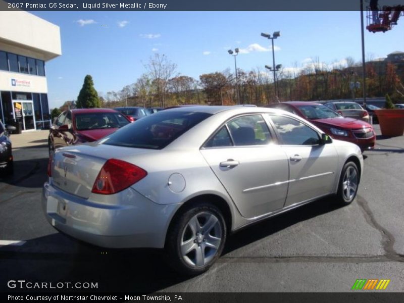Liquid Silver Metallic / Ebony 2007 Pontiac G6 Sedan