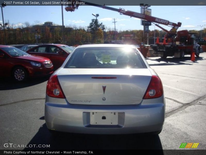 Liquid Silver Metallic / Ebony 2007 Pontiac G6 Sedan