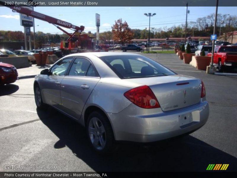 Liquid Silver Metallic / Ebony 2007 Pontiac G6 Sedan