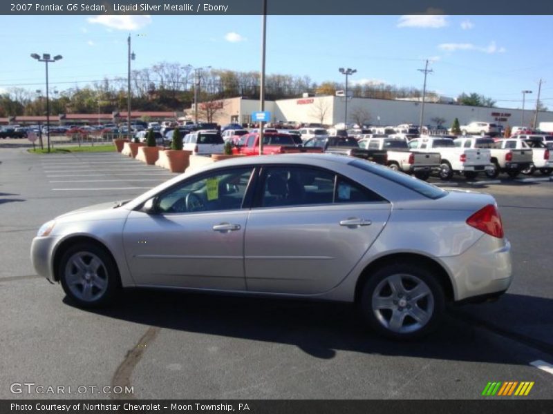 Liquid Silver Metallic / Ebony 2007 Pontiac G6 Sedan