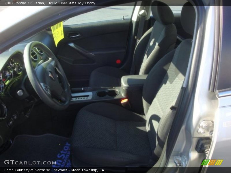 Liquid Silver Metallic / Ebony 2007 Pontiac G6 Sedan