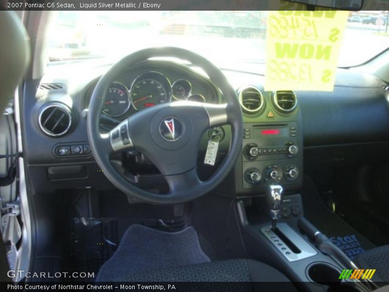 Liquid Silver Metallic / Ebony 2007 Pontiac G6 Sedan