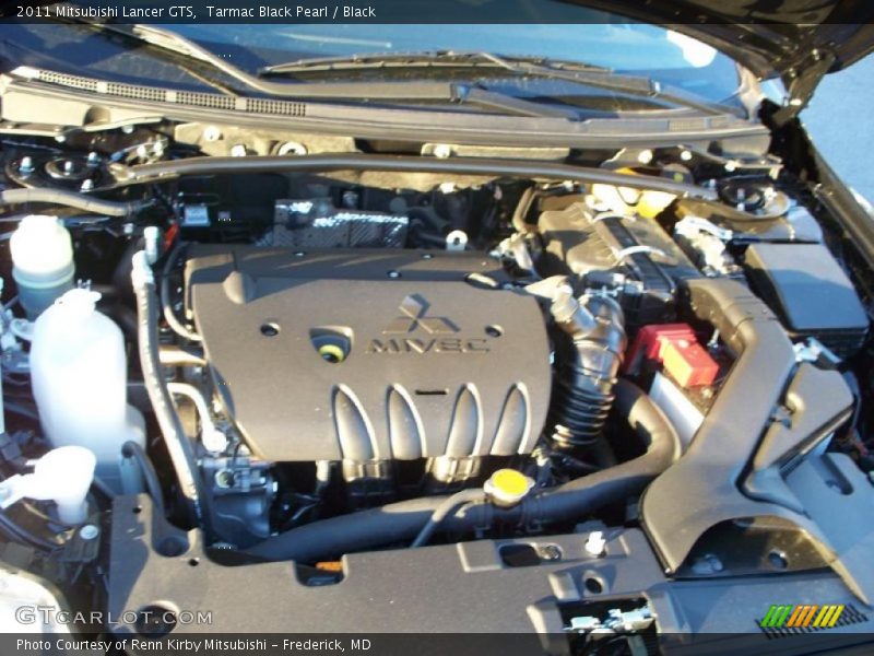 Tarmac Black Pearl / Black 2011 Mitsubishi Lancer GTS