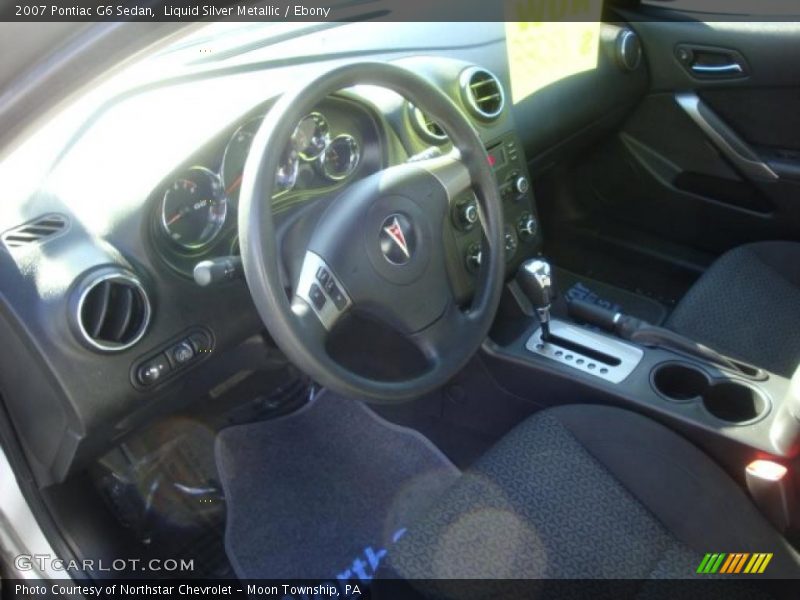 Liquid Silver Metallic / Ebony 2007 Pontiac G6 Sedan