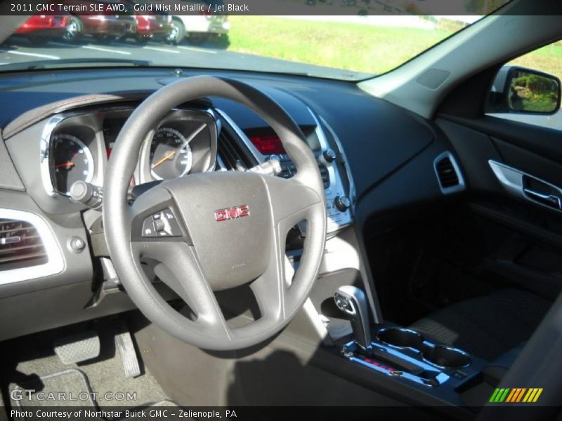 Gold Mist Metallic / Jet Black 2011 GMC Terrain SLE AWD