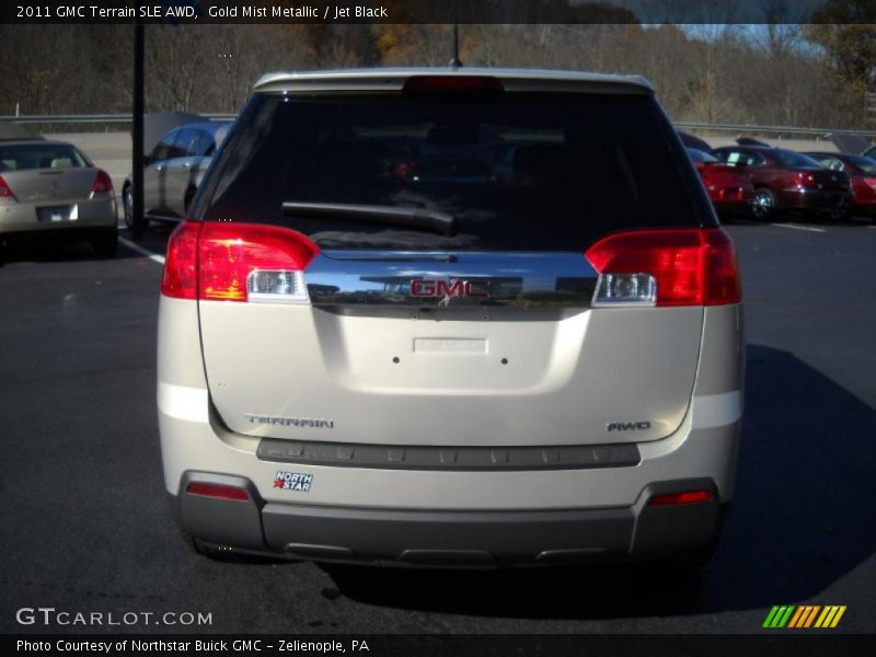 Gold Mist Metallic / Jet Black 2011 GMC Terrain SLE AWD