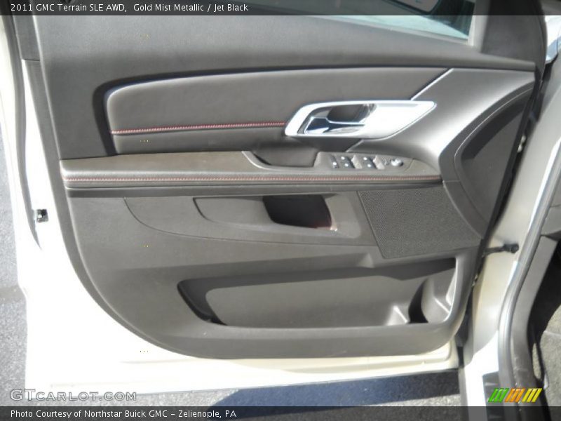 Gold Mist Metallic / Jet Black 2011 GMC Terrain SLE AWD