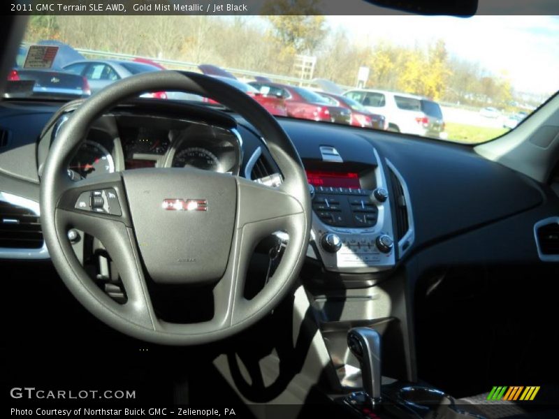 Gold Mist Metallic / Jet Black 2011 GMC Terrain SLE AWD