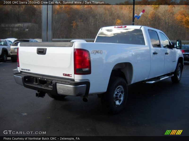 Summit White / Dark Titanium 2008 GMC Sierra 2500HD Crew Cab 4x4