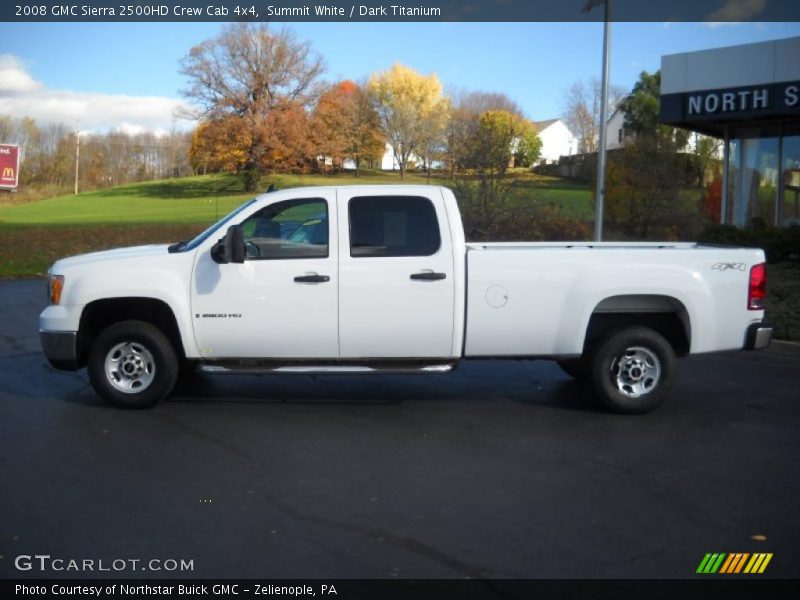 Summit White / Dark Titanium 2008 GMC Sierra 2500HD Crew Cab 4x4