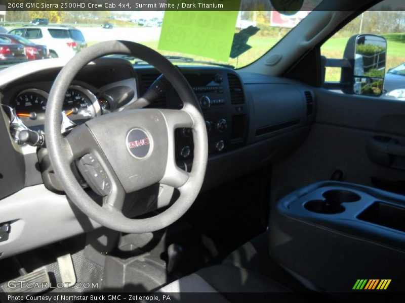 Summit White / Dark Titanium 2008 GMC Sierra 2500HD Crew Cab 4x4