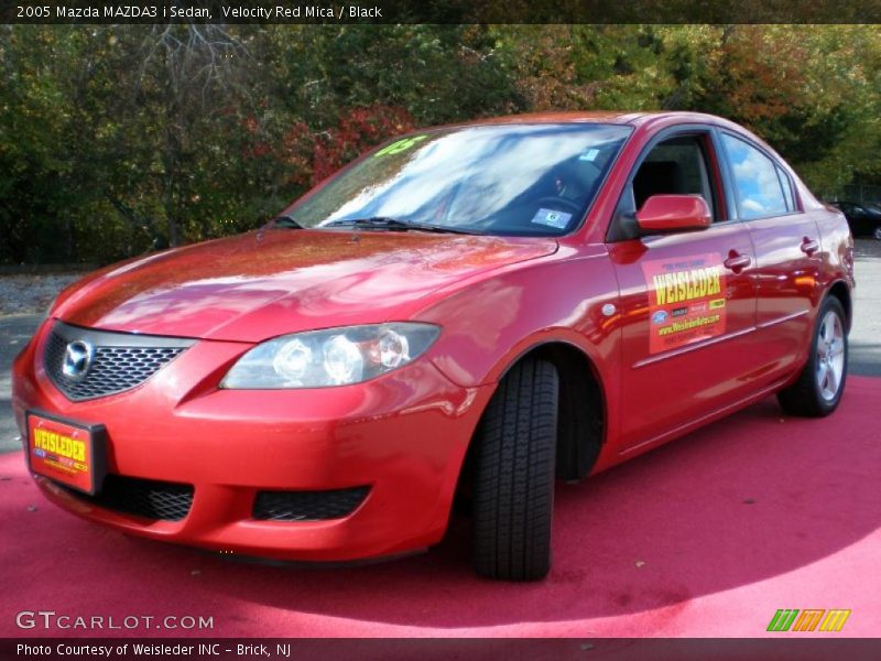 Velocity Red Mica / Black 2005 Mazda MAZDA3 i Sedan
