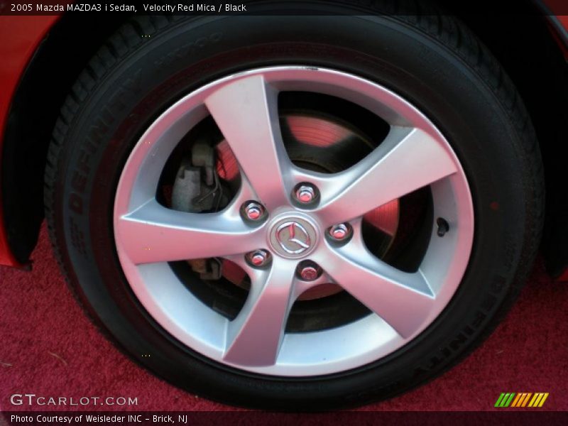 Velocity Red Mica / Black 2005 Mazda MAZDA3 i Sedan
