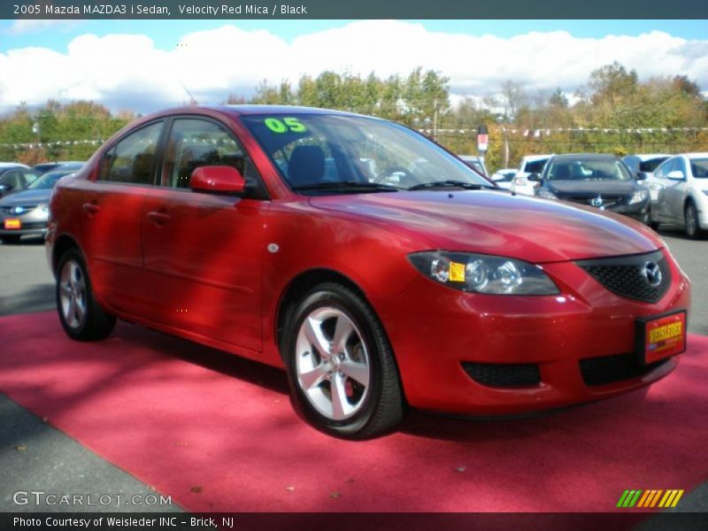 Velocity Red Mica / Black 2005 Mazda MAZDA3 i Sedan
