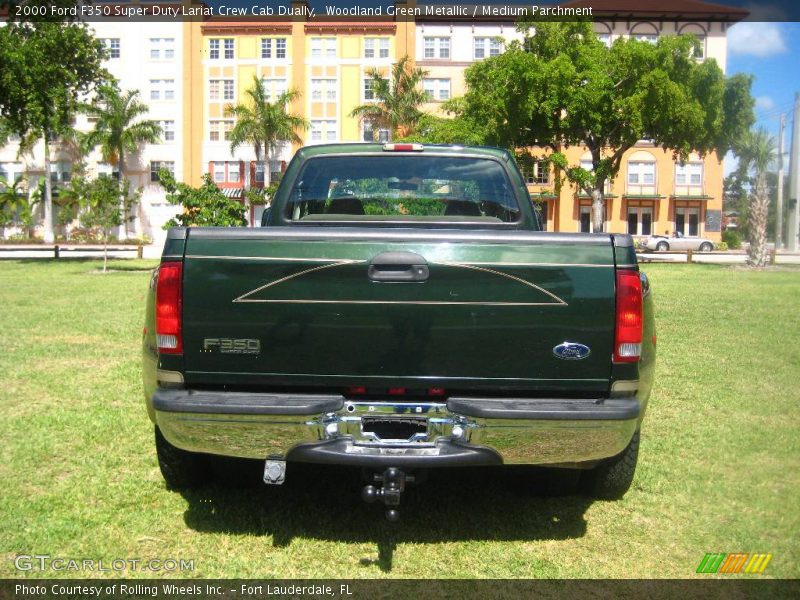 Woodland Green Metallic / Medium Parchment 2000 Ford F350 Super Duty Lariat Crew Cab Dually