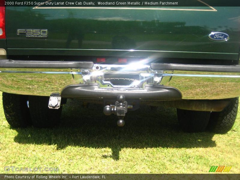 Woodland Green Metallic / Medium Parchment 2000 Ford F350 Super Duty Lariat Crew Cab Dually