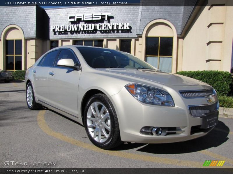Gold Mist Metallic / Cocoa/Cashmere 2010 Chevrolet Malibu LTZ Sedan