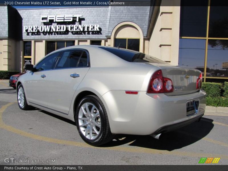 Gold Mist Metallic / Cocoa/Cashmere 2010 Chevrolet Malibu LTZ Sedan