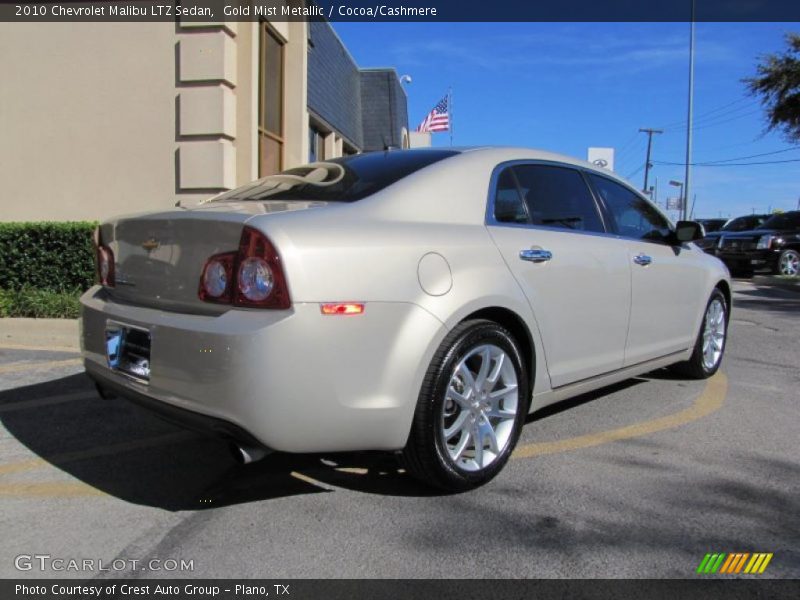 Gold Mist Metallic / Cocoa/Cashmere 2010 Chevrolet Malibu LTZ Sedan