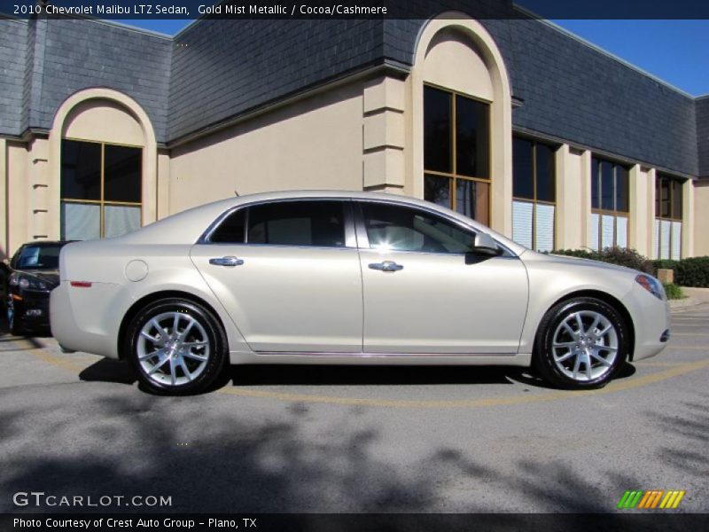 Gold Mist Metallic / Cocoa/Cashmere 2010 Chevrolet Malibu LTZ Sedan