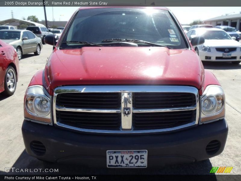 Flame Red / Medium Slate Gray 2005 Dodge Durango ST