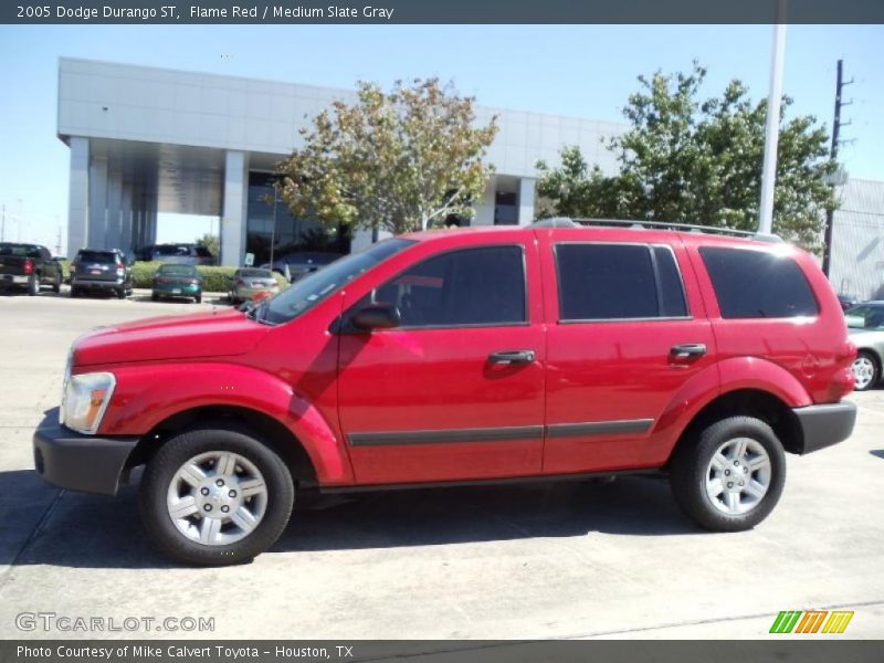 Flame Red / Medium Slate Gray 2005 Dodge Durango ST