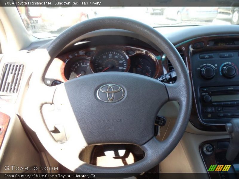Sundown Red Pearl / Ivory 2004 Toyota Highlander I4