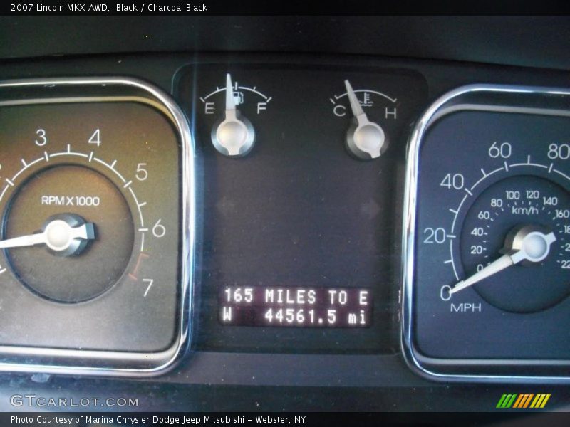 Black / Charcoal Black 2007 Lincoln MKX AWD