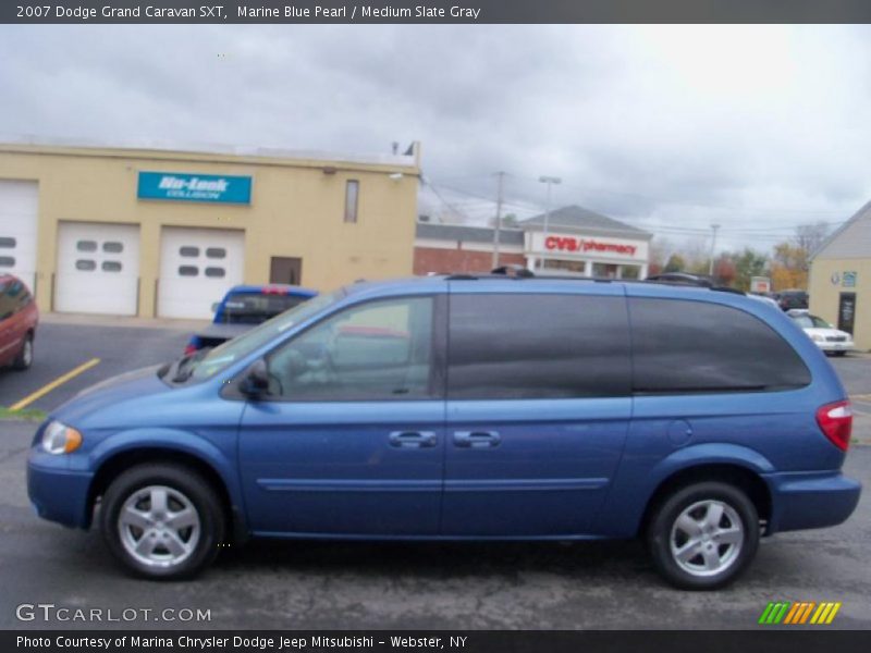 Marine Blue Pearl / Medium Slate Gray 2007 Dodge Grand Caravan SXT