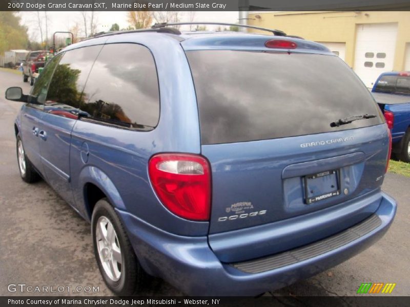 Marine Blue Pearl / Medium Slate Gray 2007 Dodge Grand Caravan SXT