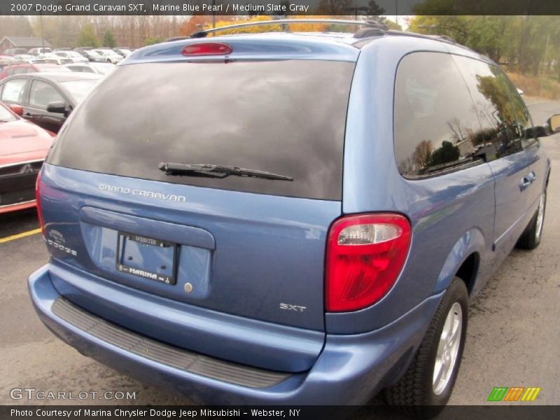 Marine Blue Pearl / Medium Slate Gray 2007 Dodge Grand Caravan SXT