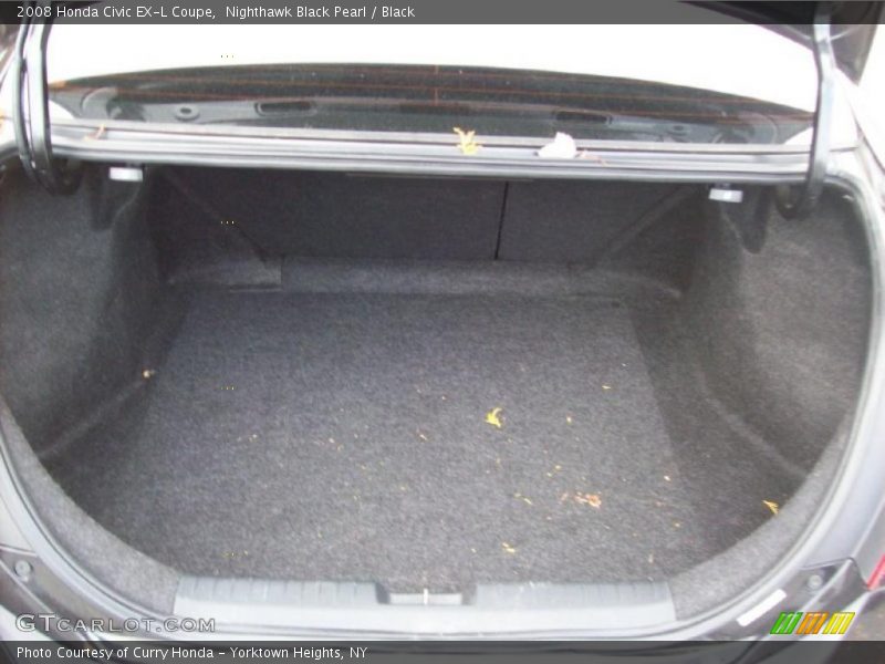 Nighthawk Black Pearl / Black 2008 Honda Civic EX-L Coupe