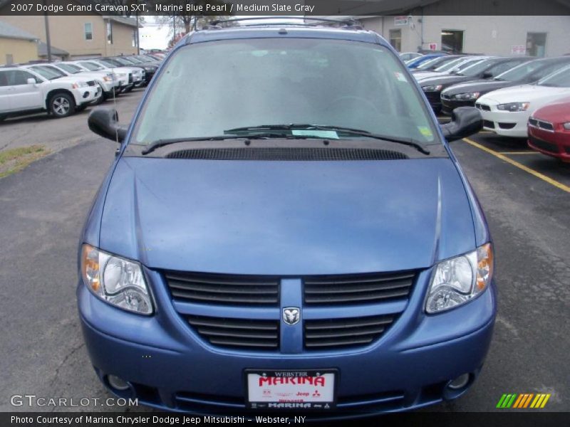Marine Blue Pearl / Medium Slate Gray 2007 Dodge Grand Caravan SXT