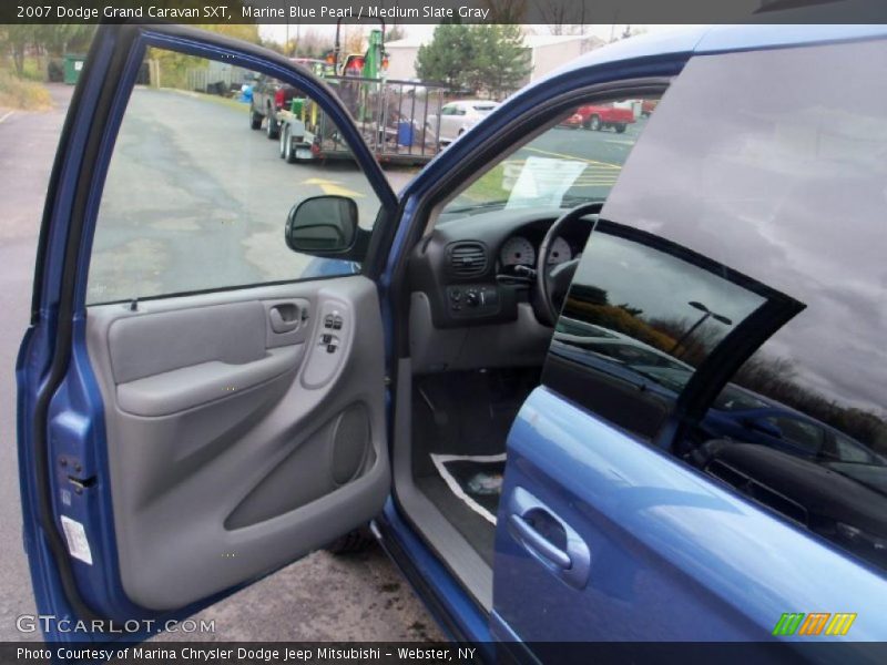 Marine Blue Pearl / Medium Slate Gray 2007 Dodge Grand Caravan SXT