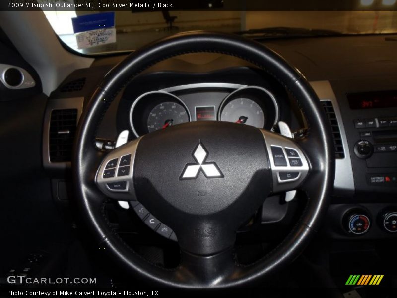 Cool Silver Metallic / Black 2009 Mitsubishi Outlander SE