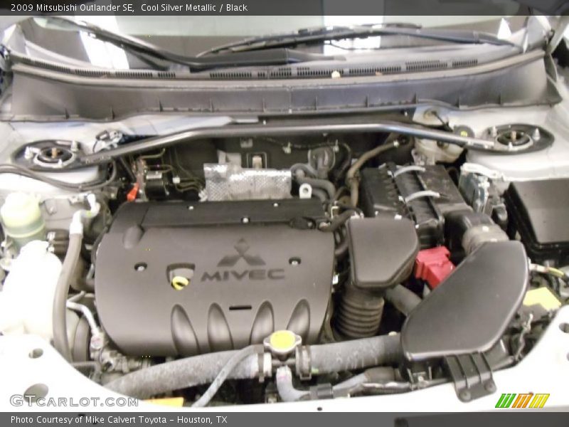 Cool Silver Metallic / Black 2009 Mitsubishi Outlander SE