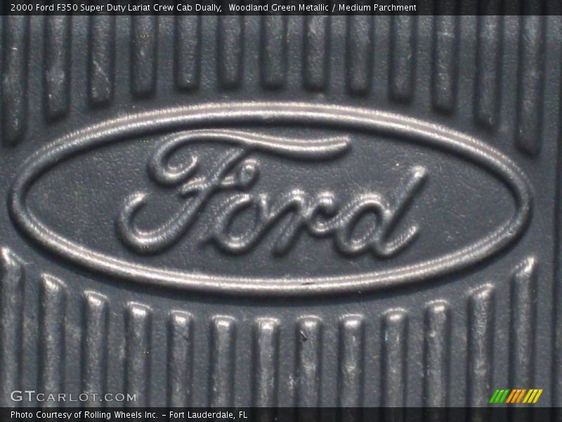 Woodland Green Metallic / Medium Parchment 2000 Ford F350 Super Duty Lariat Crew Cab Dually