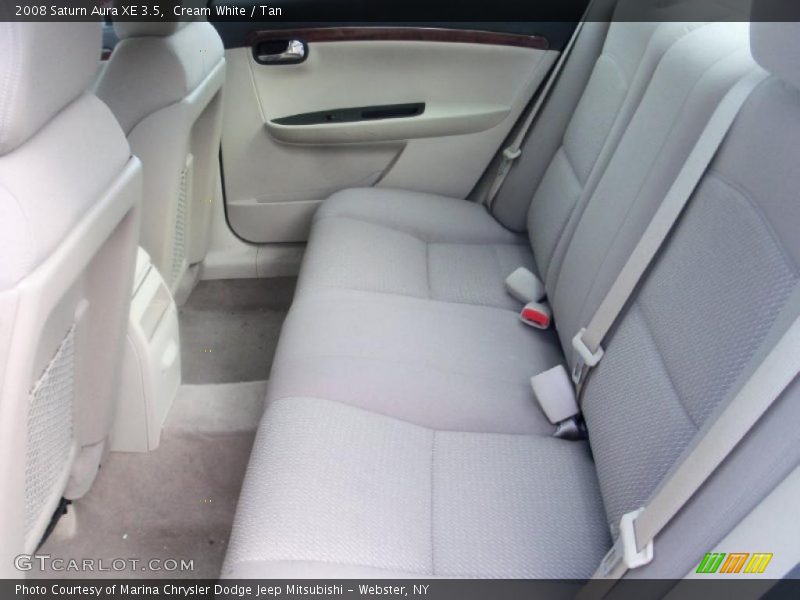 Cream White / Tan 2008 Saturn Aura XE 3.5