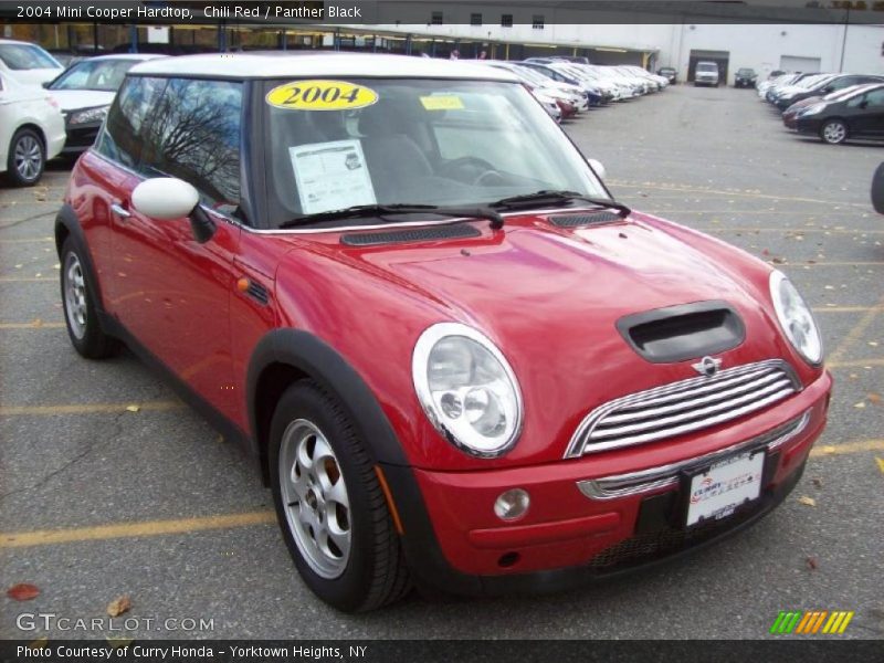 Chili Red / Panther Black 2004 Mini Cooper Hardtop