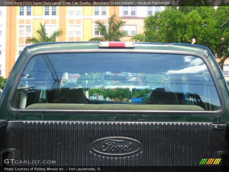 Woodland Green Metallic / Medium Parchment 2000 Ford F350 Super Duty Lariat Crew Cab Dually