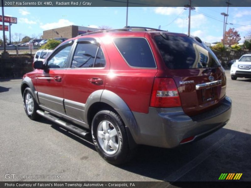 Radiant Red / Gray 2007 Kia Sorento EX 4WD