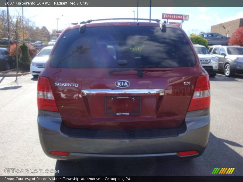 Radiant Red / Gray 2007 Kia Sorento EX 4WD