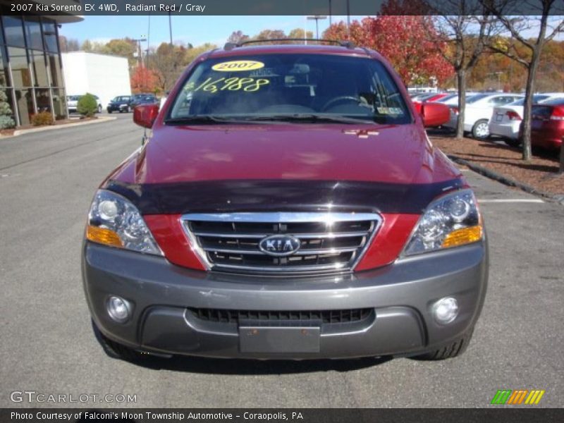 Radiant Red / Gray 2007 Kia Sorento EX 4WD