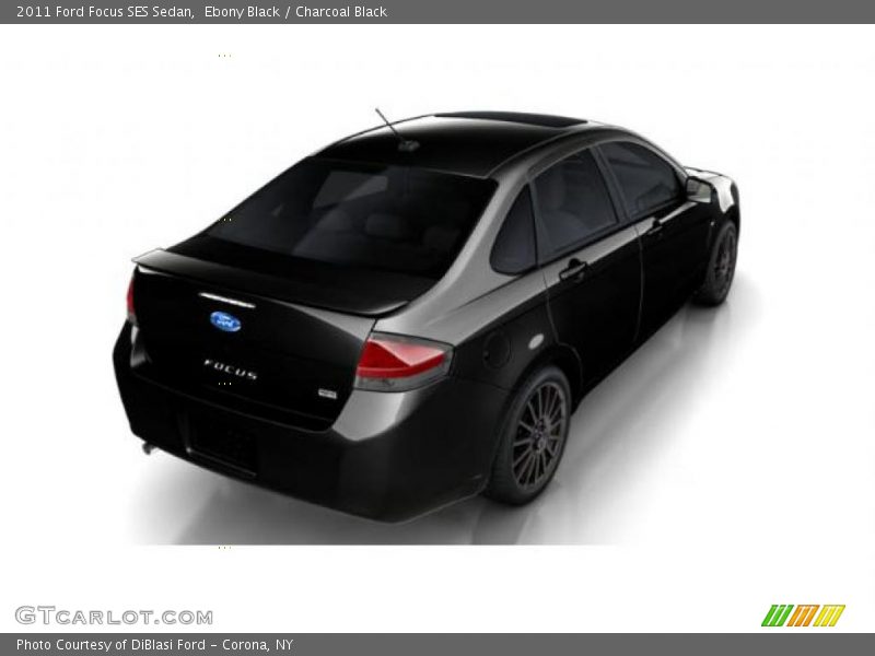 Ebony Black / Charcoal Black 2011 Ford Focus SES Sedan