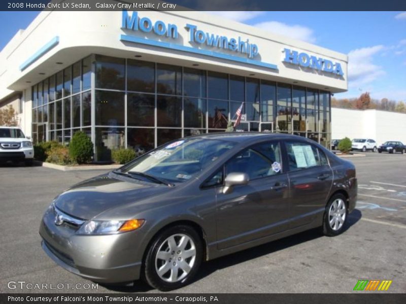 Galaxy Gray Metallic / Gray 2008 Honda Civic LX Sedan
