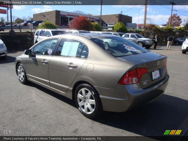 Galaxy Gray Metallic / Gray 2008 Honda Civic LX Sedan